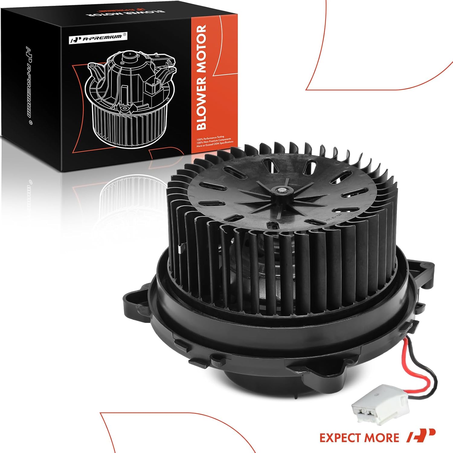 A-Premium Rear HVAC Heater Blower Motor Compatible with Ford Transit Connect 2014-2023 1.6L 2.0L 2.5L - Replace# 00127012-03, 0012701203