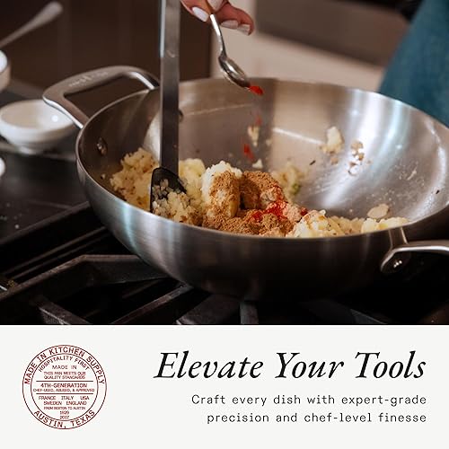 Made In 10' Stainless Steel Kadai Pan - Thumbnail 5