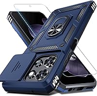 Vista 24 de Janmitta Compatible con Funda Moto G 5G 2024 con Cubierta Deslizante Integrada para Lente de Cámara + Protector de Pantalla + Soporte de Anillo