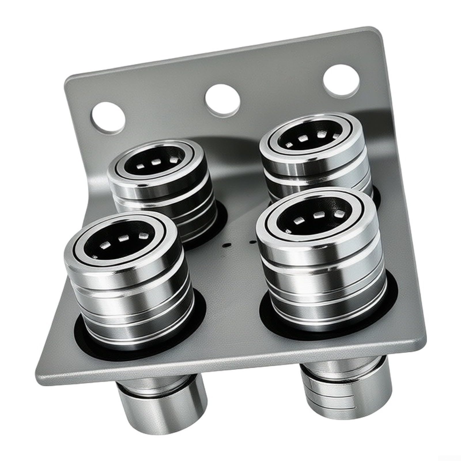 4x Hydraulik-Schnellkupplung 5/8" ISO 5675 für Landwirt Traktor Push Pull
