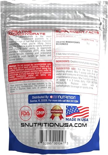 Miniatura 2 de Creatina de SP Nutrition - Monohidrato de creatina 100% pura  Fuerza muscular, potencia y recuperación  Fórmula de rendimiento antes y después del