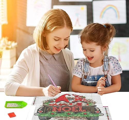 Miniatura 5 de Gnome Truck Diamond Painting Kits,5D Diamond Painting Kits for Adults Kids DIY Diamond Art Kits Full Round Drill Diamond Dots Painting with Diamonds