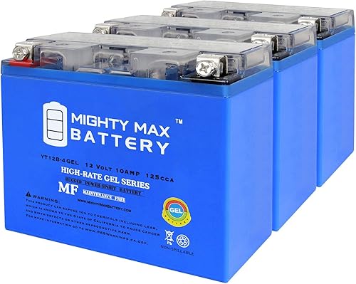 YT12B-4 GEL 12V 10Ah Batería de repuesto compatible con Ducati 1000 Paul Smart LE 06-3 Pack