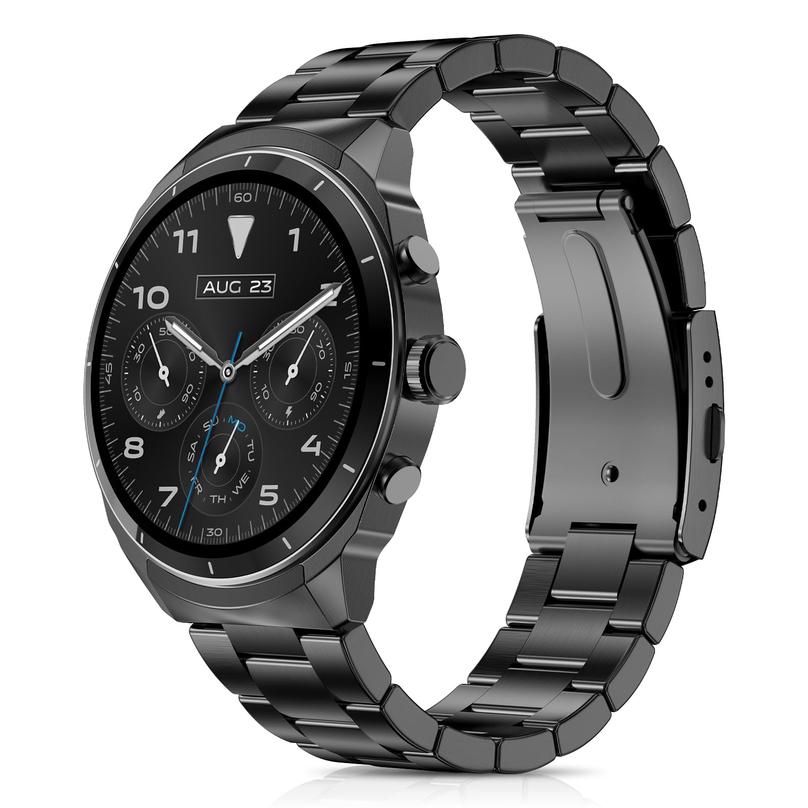 Smart Watch for Men with Bluetooth Calls, 1.43" AMOLED Display, Heart Rate/Sleep Tracker, 100+ Sports Modes, IP68 Waterproof Fitness Watch Compatible with Android & iOS