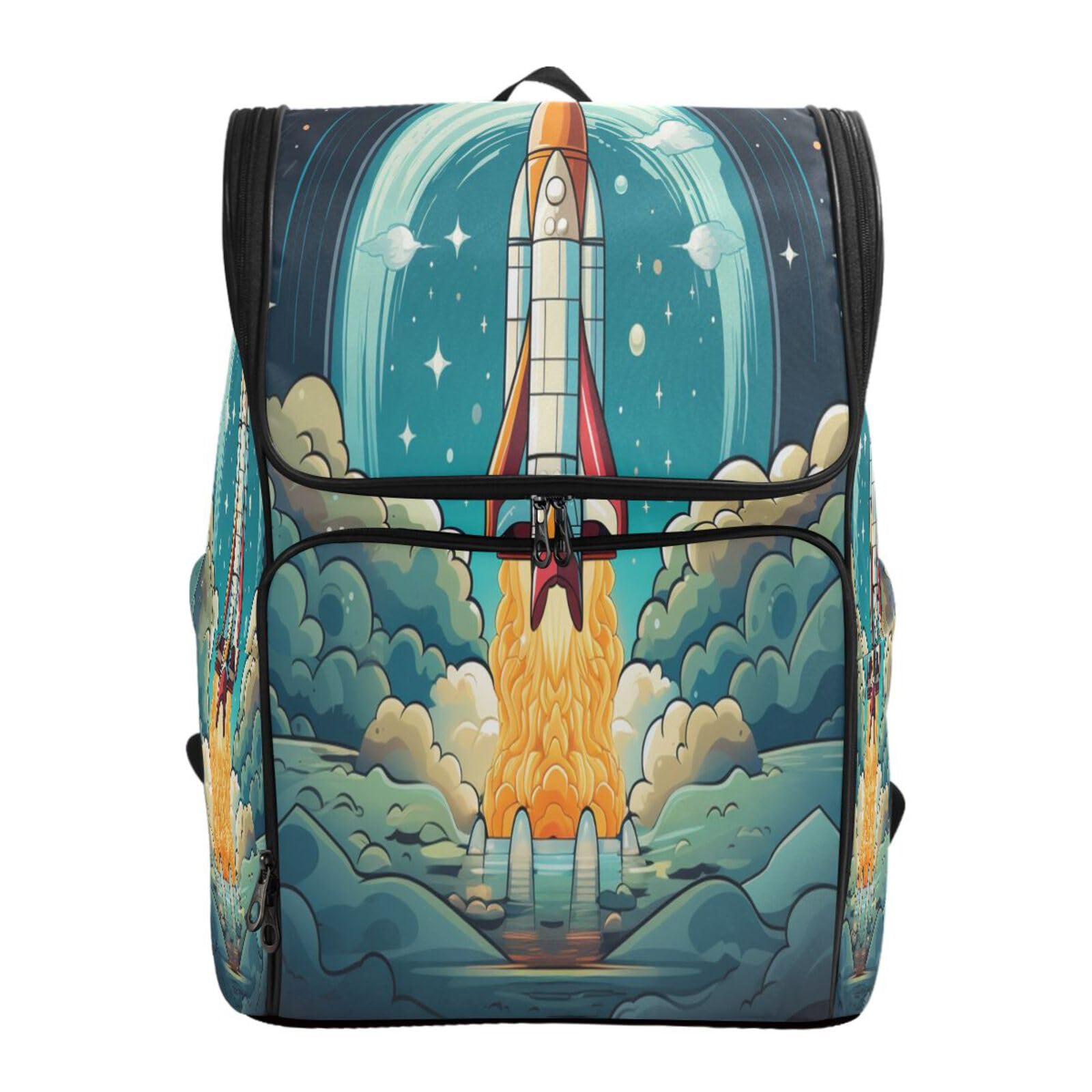 Sac à dos fusée de dessin animé pour les sorties et le collège - 7
