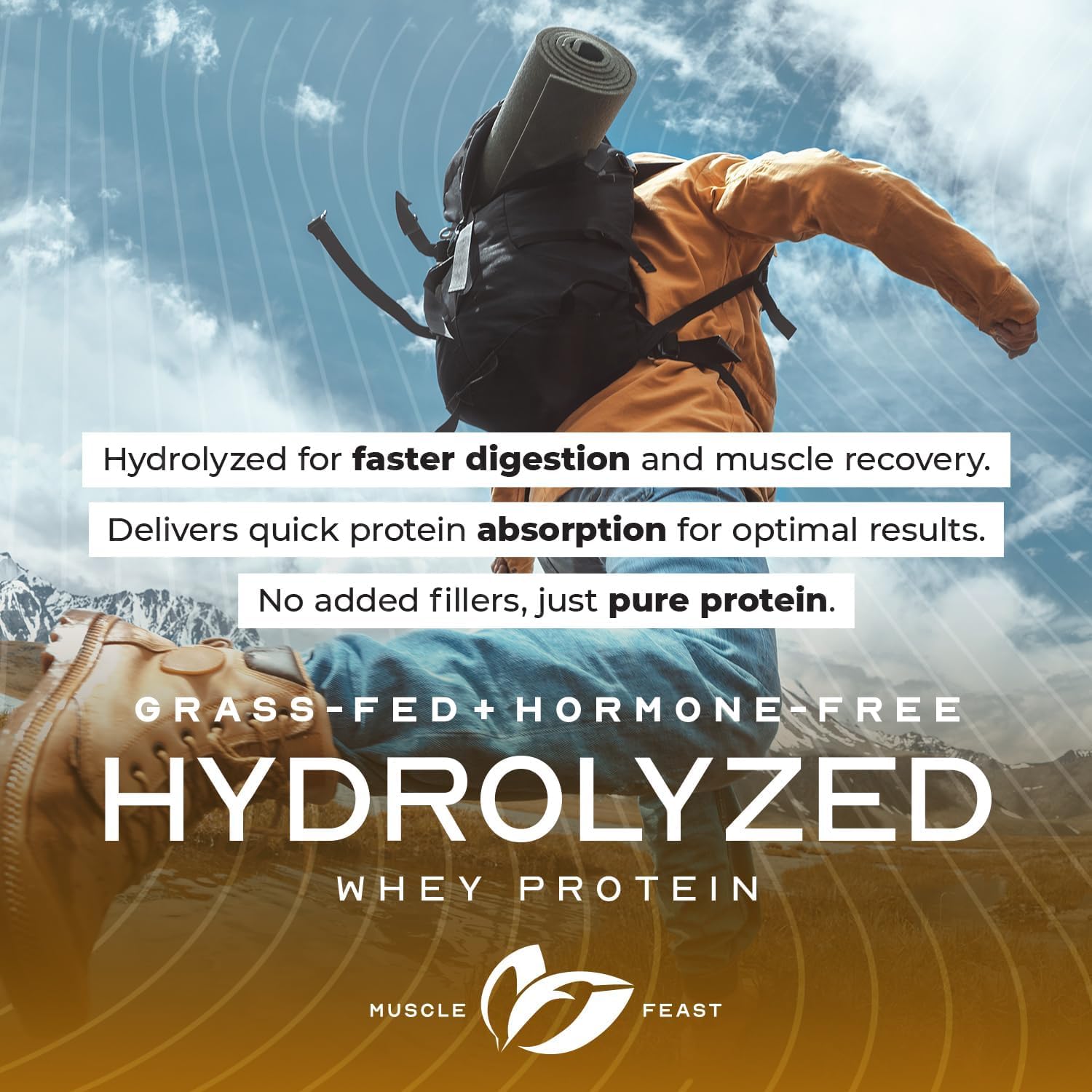 Muscle Feast Grass Fed Hydrolyzed Whey Protein Powder, Vanilla (5lb) — Amazon image 7
