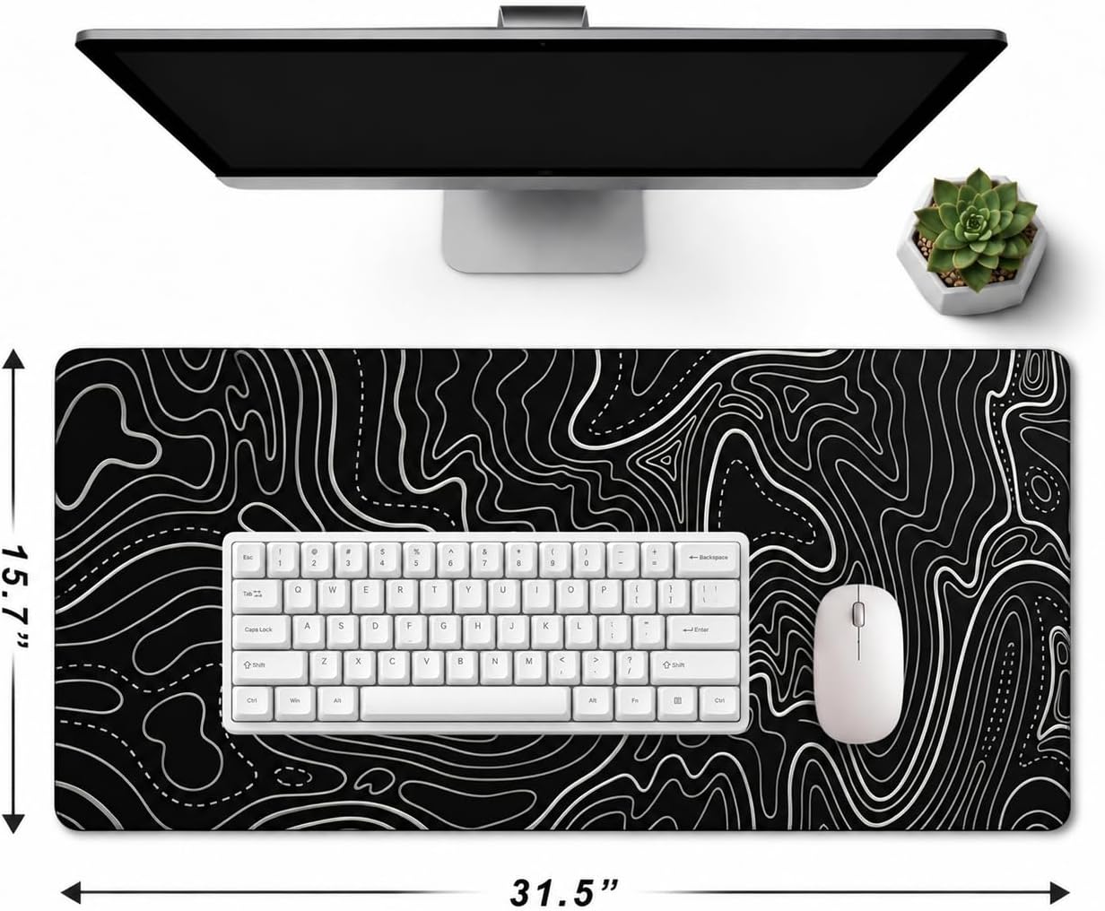Extended Large Gaming Mouse Pad,Desk Mat 31.5''×15.7'' image 4