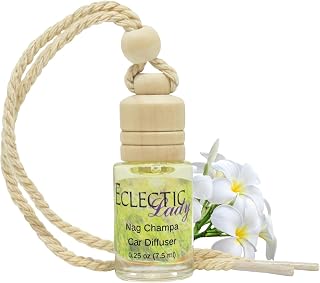 Nag Champa Scented Car Diffuser By Eclectic Lady, 7.5 ml, Air Freshener, Aromatherapy Diffuser, Premium Grade Fragrance Oil