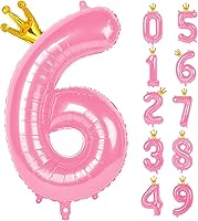 Vista 206 de Globos con números con estampado de vaca, globos de 40 pulgadas del número 0-9 (cero-nueve), globo de vaca para suministros de fiesta de cumpleaños