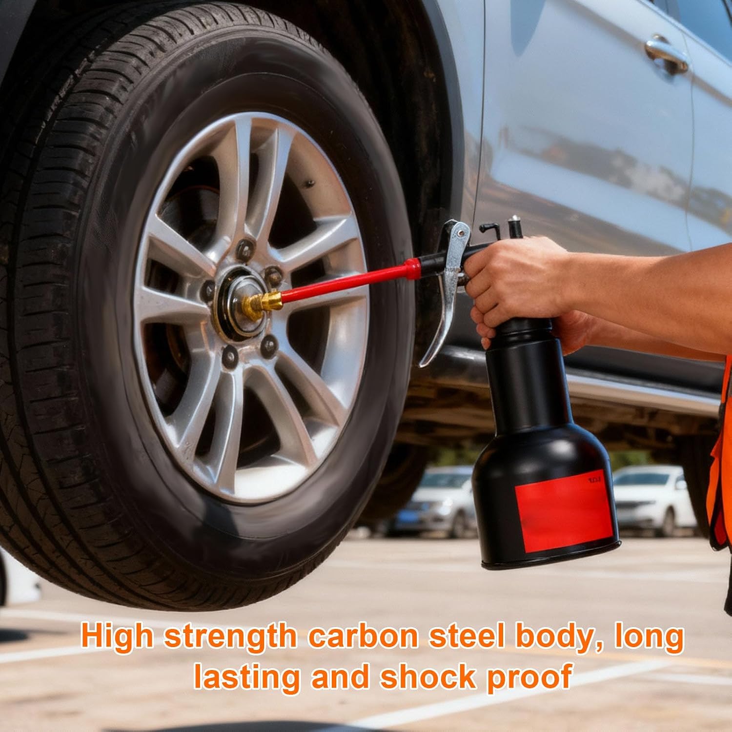 Fockety Oil Can Pump Oiler, 500ml Metal Hand Pump Oil Can, Squirt with Flex Spout for Precise Lubrication of Engines, Gears, Small Engines, and Industrial Equipment