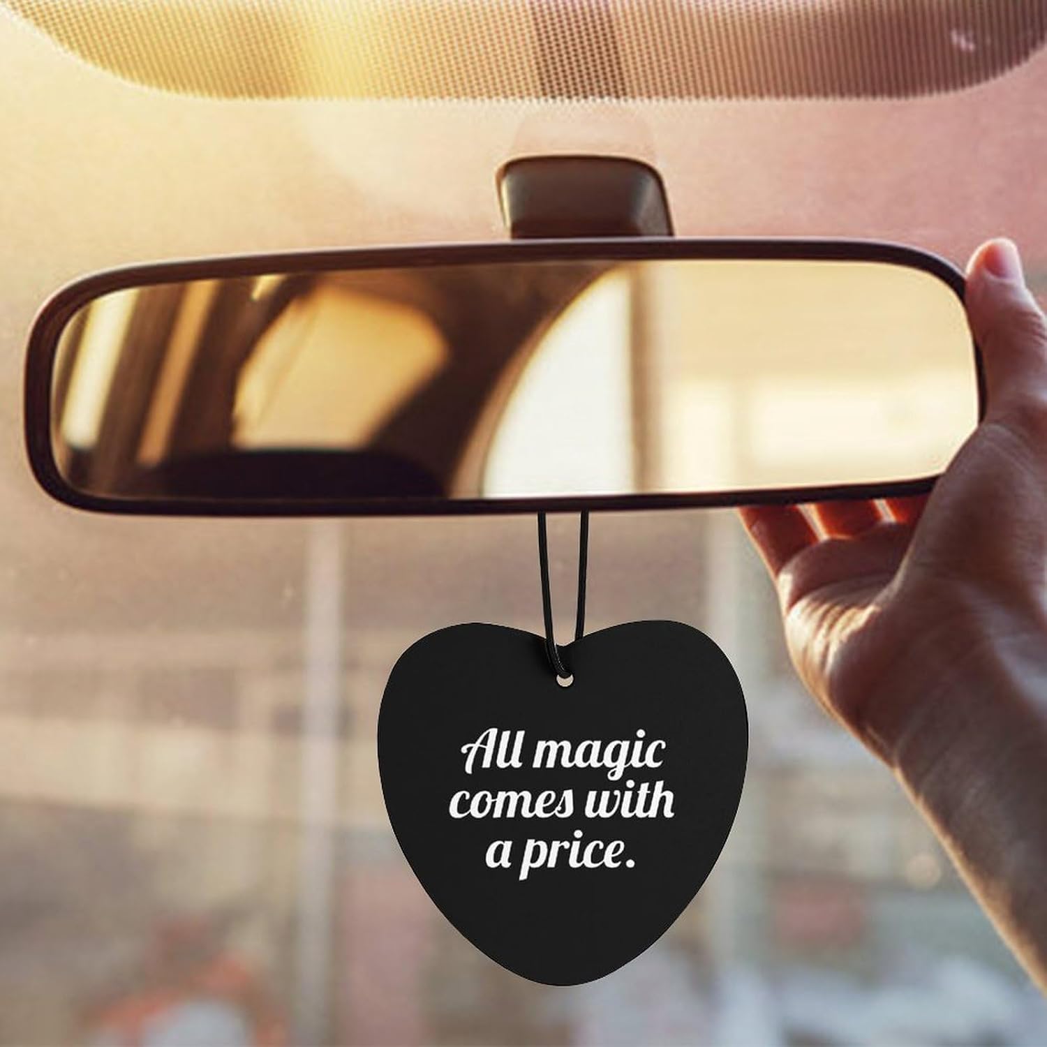 All Magic Comes With A Price Car Air Freshener Hanging Car Scent Cards Decor Interior Accessories