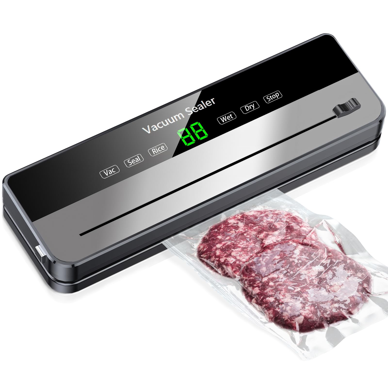 Machine à emballer sous vide avec coupe et modes sec/humide