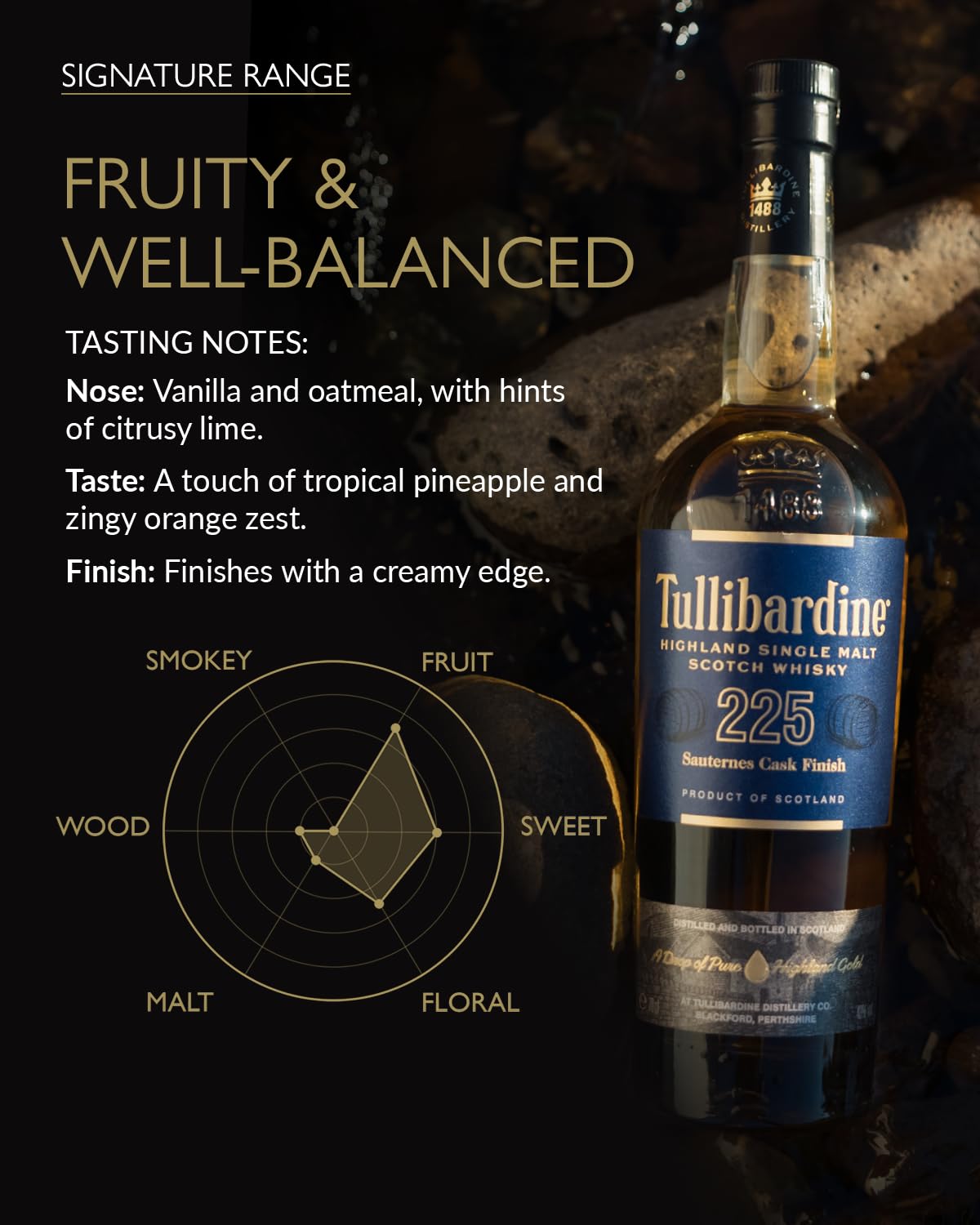 Tullibardine Single Malt Whisky Sauternes - 700 ml