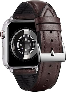 استراب جلد متوافق مع ساعه ابل مقاس 49mm 45mm 44mm 42mm حزام جلدي من الشمع داخلي السيليكون الترا 2 SE SE2 Series 9 8 7 6 5 4 3 1 Next store للبالغين الجنسين