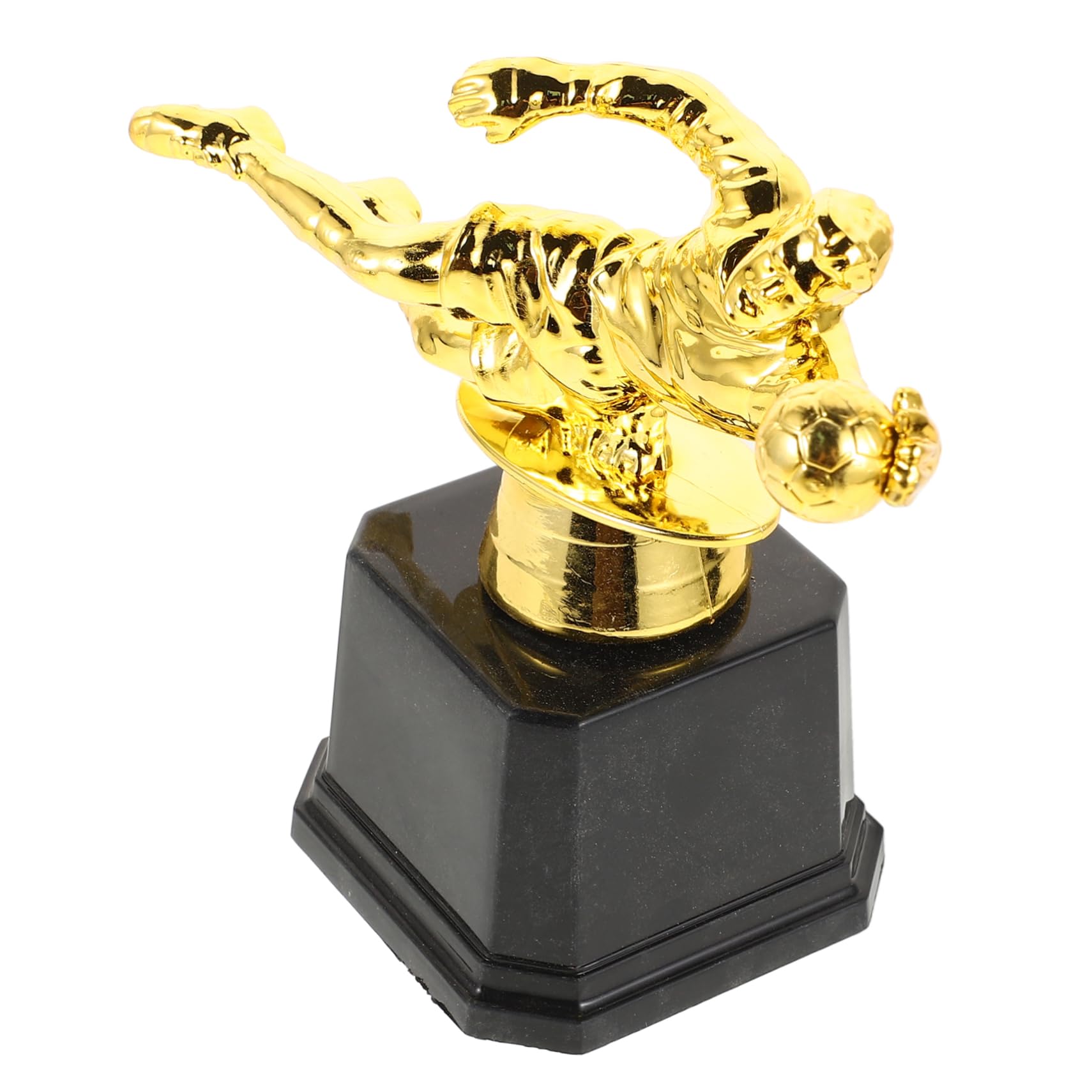 Coppa Calcio Oro in Plastica, Piccoli Premi per Feste e Scuola | Decorazioni Scuola, Riconoscimenti per Eventi Sportivi, Facile da Mostrare, Adatto a Calcio e Baseball
