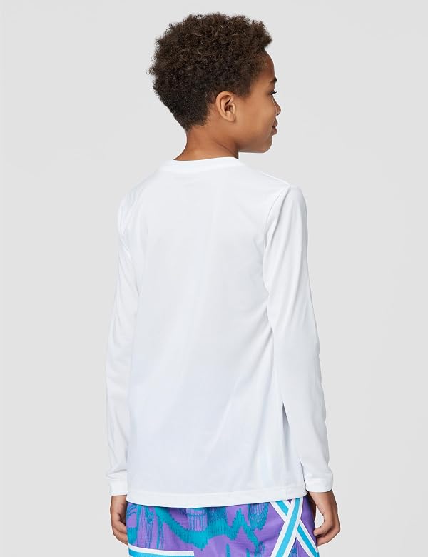 Nike Big Kids' Legend Dri-FIT Long-Sleeve T-Shirt, White, Medium by Nike - Used condition - Image 4