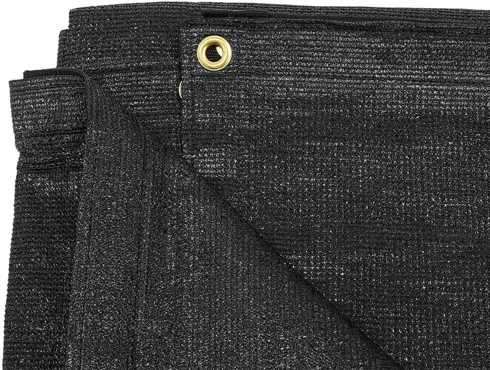 Mytee Products 6' x 8' Black Mesh Tarp, 90% Shade, Greenhouse Covers Sunblock Shade Cloth Net Pet Kennels Outdoor Shade Screen