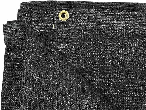 Miniatura 6 de Mytee Products Lona de malla negra de 8 x 10 pies, 90 % sombra, cubiertas de invernadero, protección solar, red de tela para perreras para mascotas