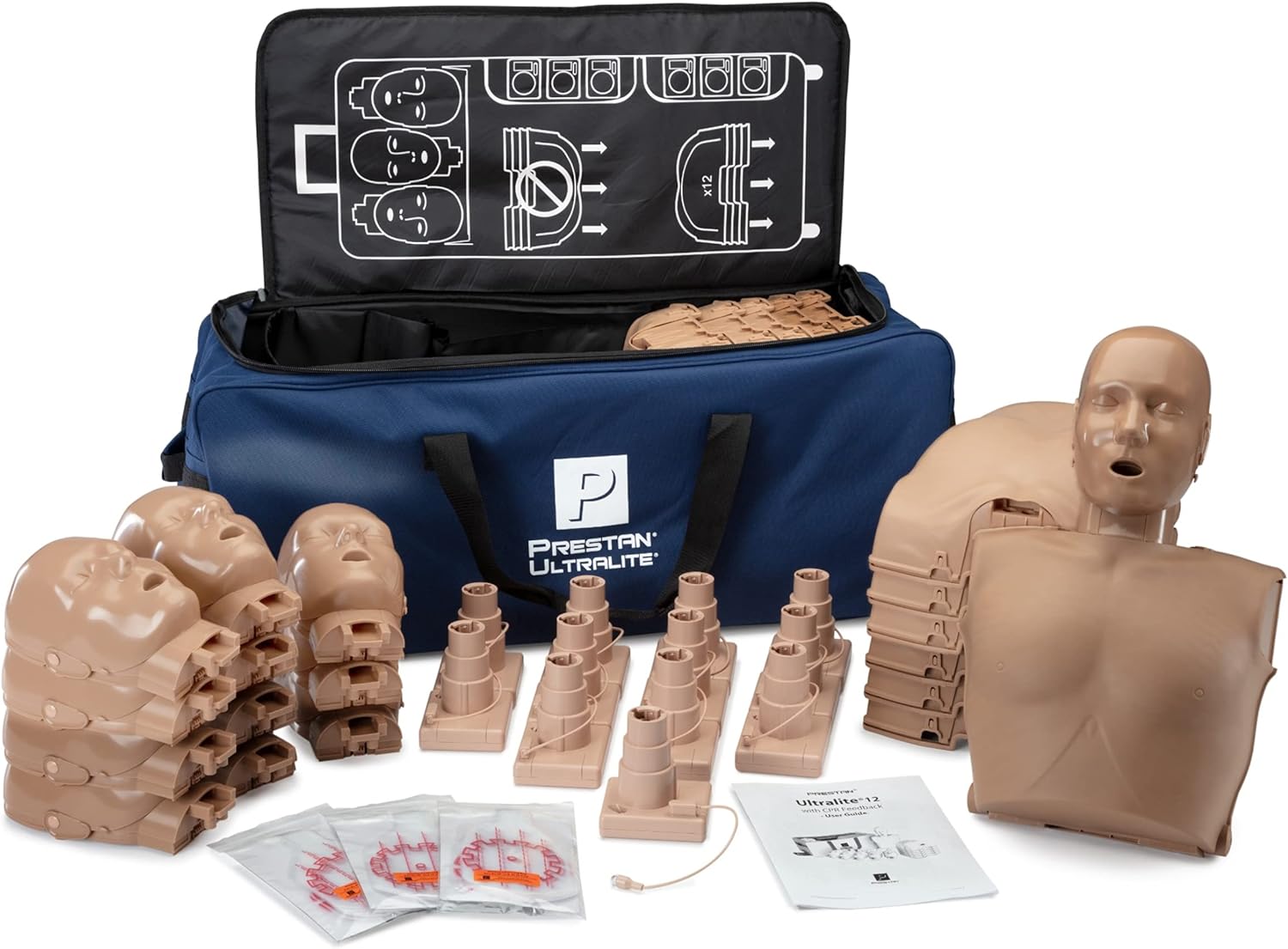 Prestan Ultralite Manikin with Feedback, Adult 12-Pack, Diversity