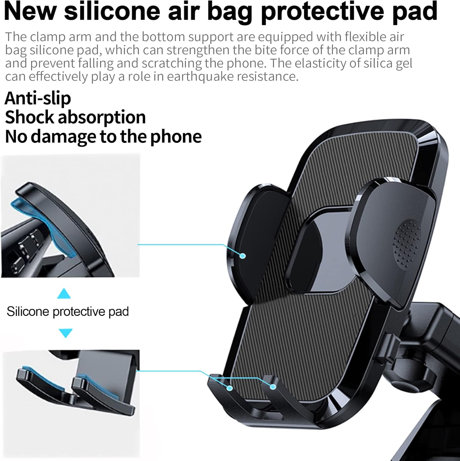 Buy Amiss 3in1 Suction Cup Car Phone Mount, Cell Phone