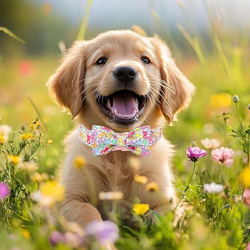 Miniatura 92 de Collar de perro con bandera estadounidense con pajarita, collar patriótico para perros pequeños, medianos y grandes, talla XS