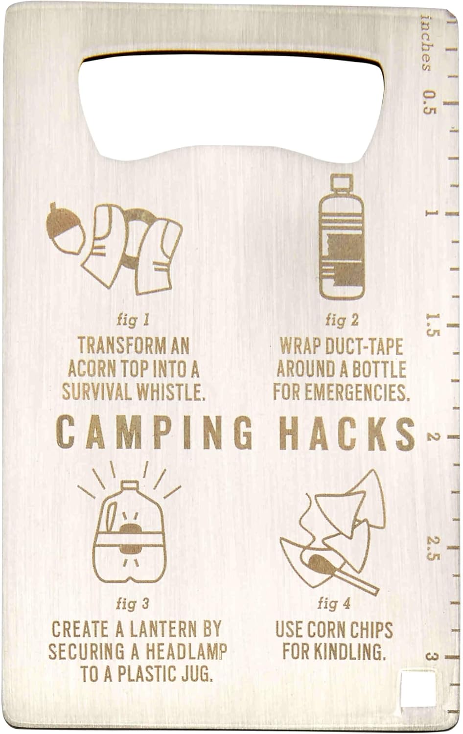 Fossil MLG0560040 Men's Stainless Steel Bottle Opener, Silver