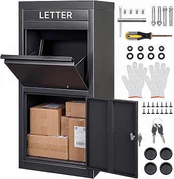 Extra Large Parcel Delivery Box, Lockable Outdoor Parcel Drop Box