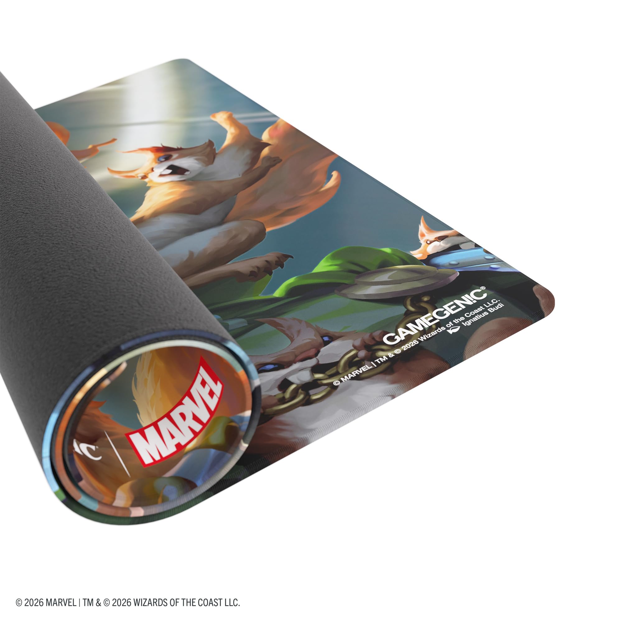 Gamegenic Magic: The Gathering | Marvel Super Heroes Prime Playmat - Go Nuts!, Tapete de Juego Premium 61x35 cm, Bordes Cosidos, Antideslizante, Caucho Natural