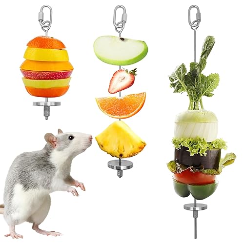 BNOSDM 3pcs Rat Enrichment Toy for Veggie & Fruit Foraging