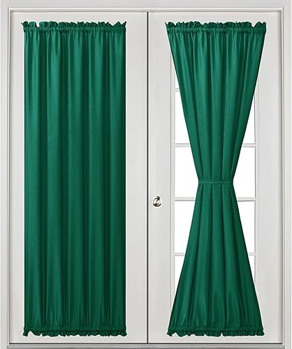 Miniatura 271 de Hiasan Cortinas para ventana de puerta delantera, bolsillo para barra, cortina de privacidad semitransparente para puerta francesa, 1 panel