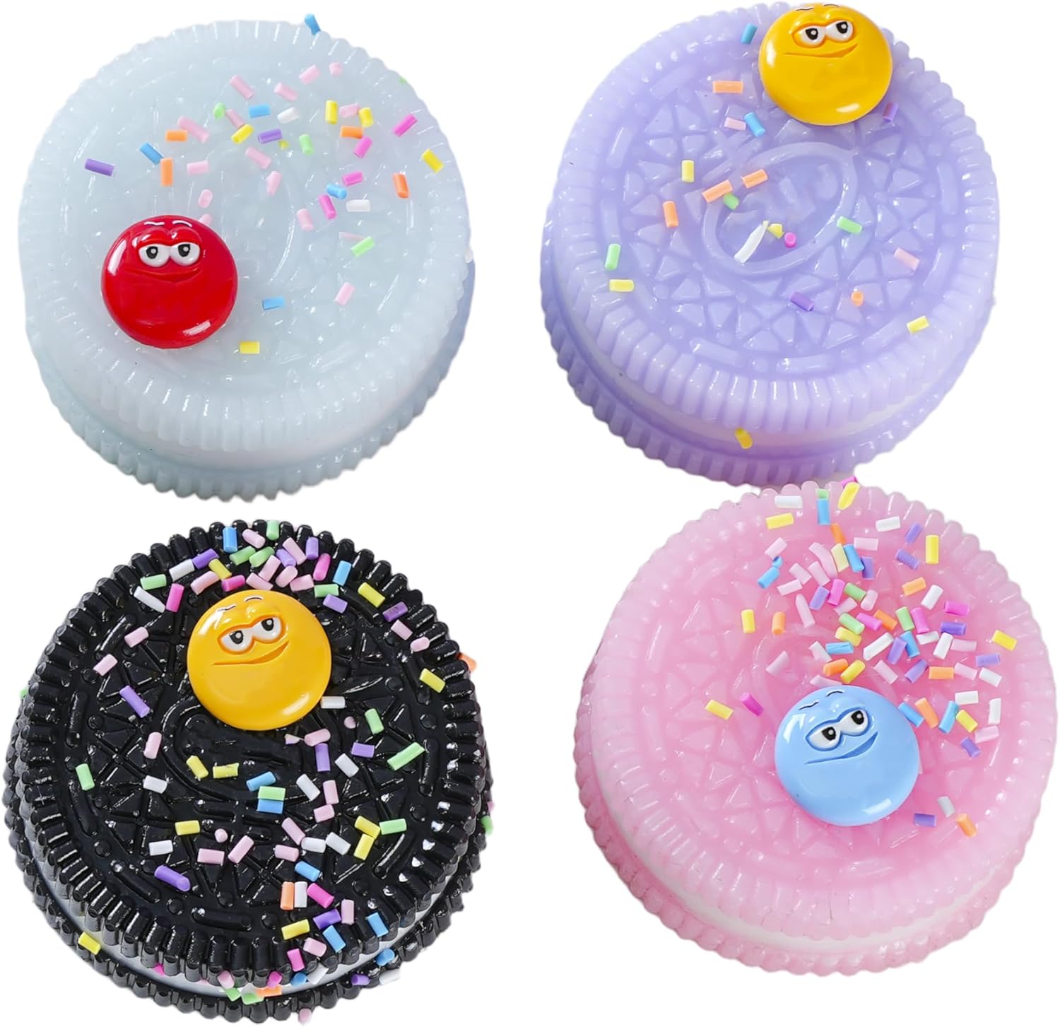 Taba Squishy Biscuits Squeeze Toys,Sensory Fidget Toy for Your Best Mellow and Chill,Party Favors,Perfect Desk Accessory for Adults (2pcs Random Color)