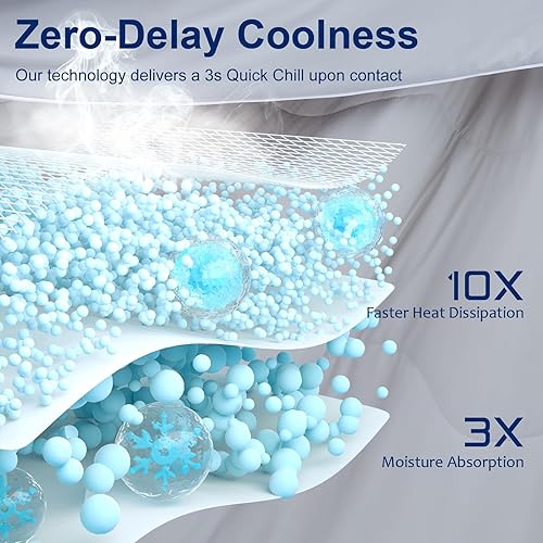 Miniatura 3 de QUTOOL Mantas refrescantes para personas que duermen con calor, edredón de verano para sudores nocturnos, tamaño matrimonialqueen, manta fría de