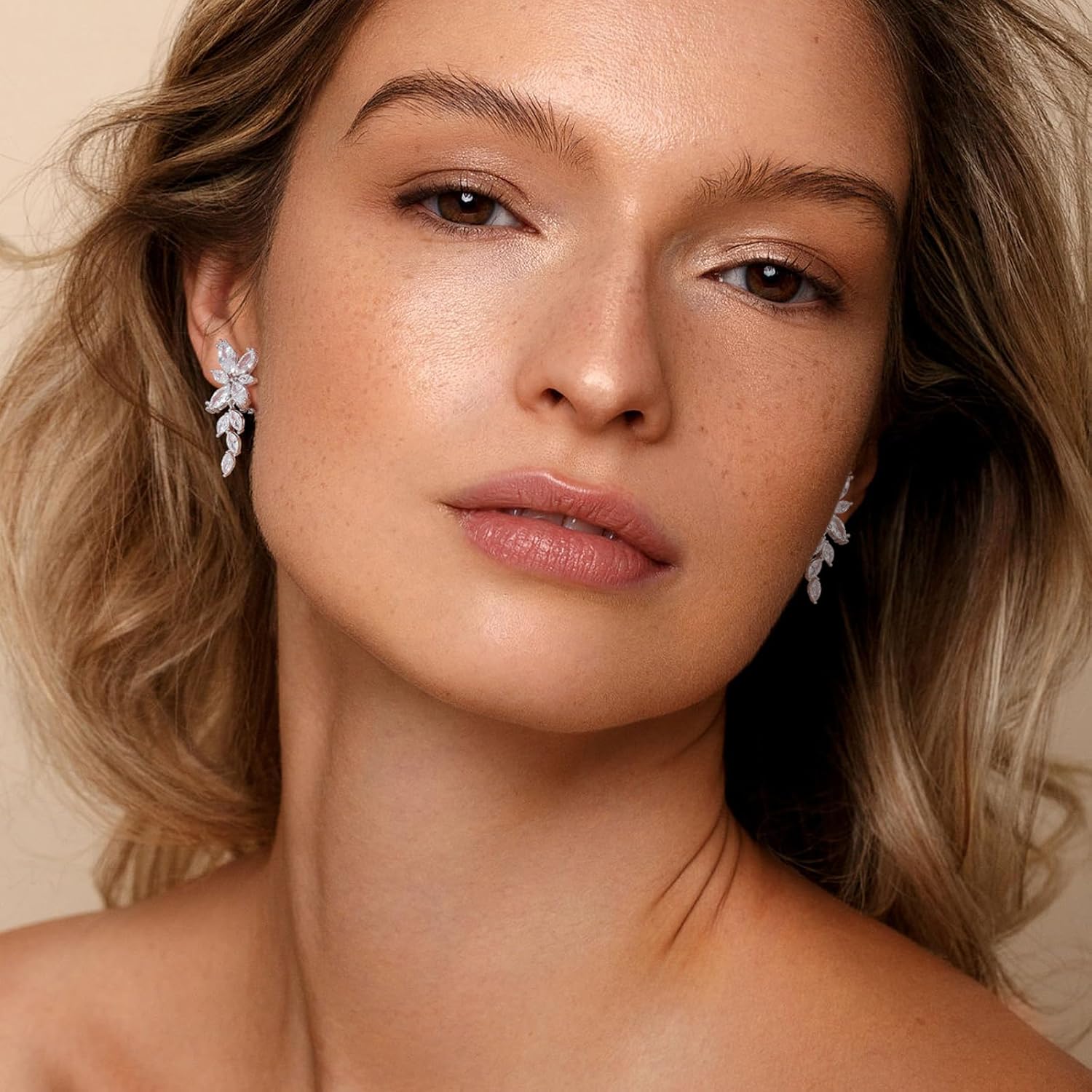 Clip on Earrings for Women 925 Sterling Silver Plated Cubic Zirconia Long Tassel Dangle Drop Earrings Non Pierced Earrings for Women Jewelry Gifts Wedding Party - Image 3