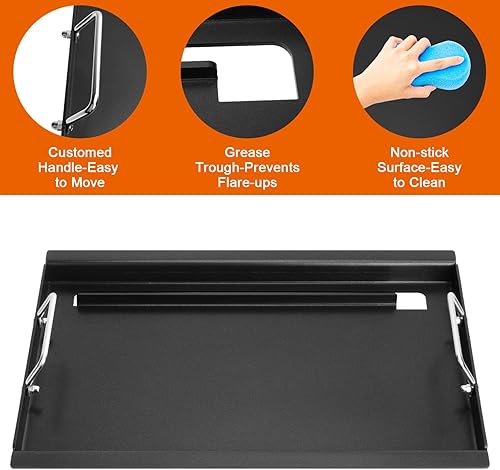 Miniatura 10 de DELSbbq Insertos de parrilla de tamaño completo para parrillas de gas Weber Spirit 200 Spirit II serie 200, repuesto antiadherente para modelos