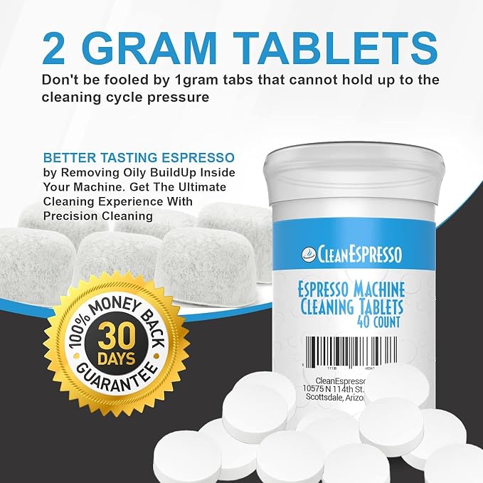 Kit de limpieza CleanEspresso para cafeteras Breville - 40 tabletas y 6 filtros miniatura 4