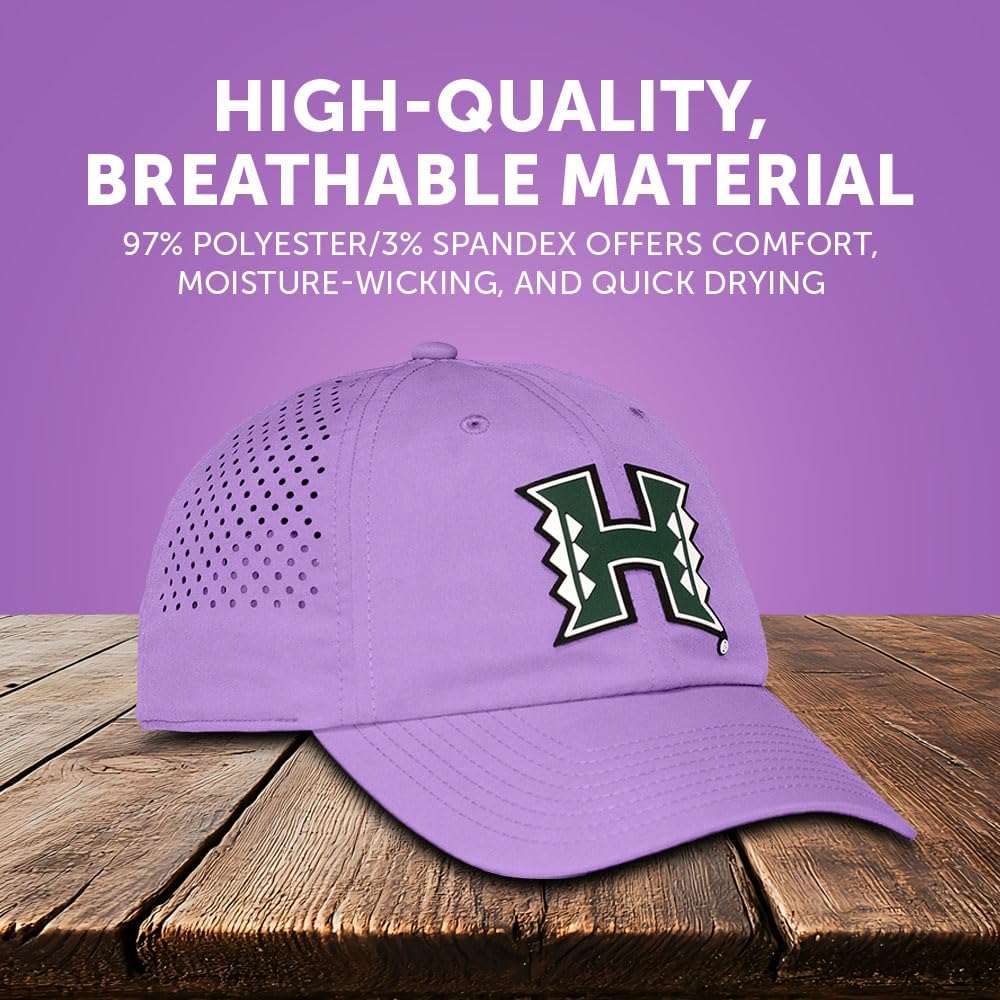 Desert Cactus Hawaii Snapback Hat – Rainbow Warriors BreezePro Performance Baseball Cap w/Adjustable Strap College Fan Gear