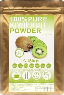 Plant Gift 100% Pure Freeze-Dried Kiwifruit Powder 100g - No Additives, GMO-Free for Smoothies, Baking & Beverages