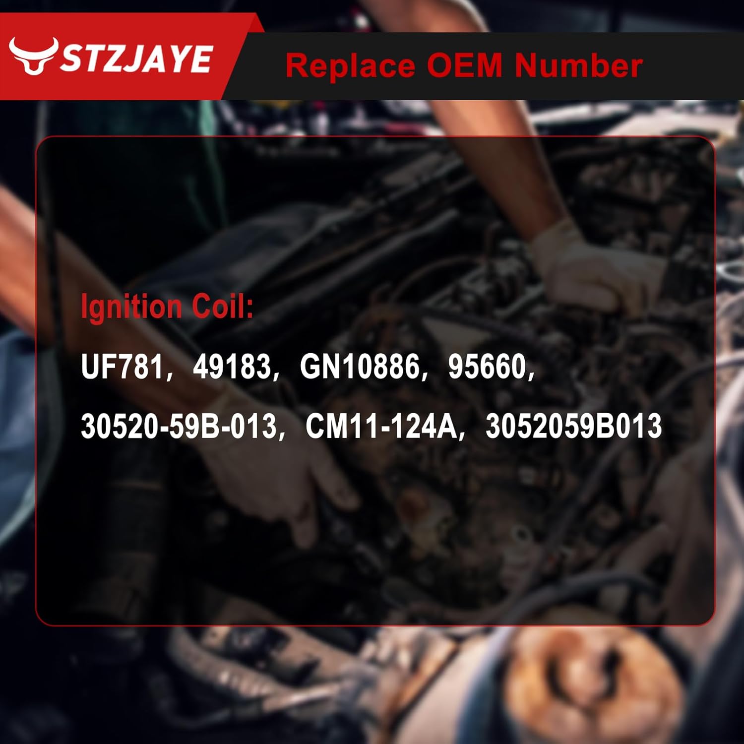 UF781 Ignition Coil Packs and Iridium Spark Plugs Kit Compatible with Honda for Accord 2.0 L 2017-2021, for Civic 1.5 L 2016-2021, for RDX 2.0 L 2019-2021,for TLX for CR-V 3052059B013