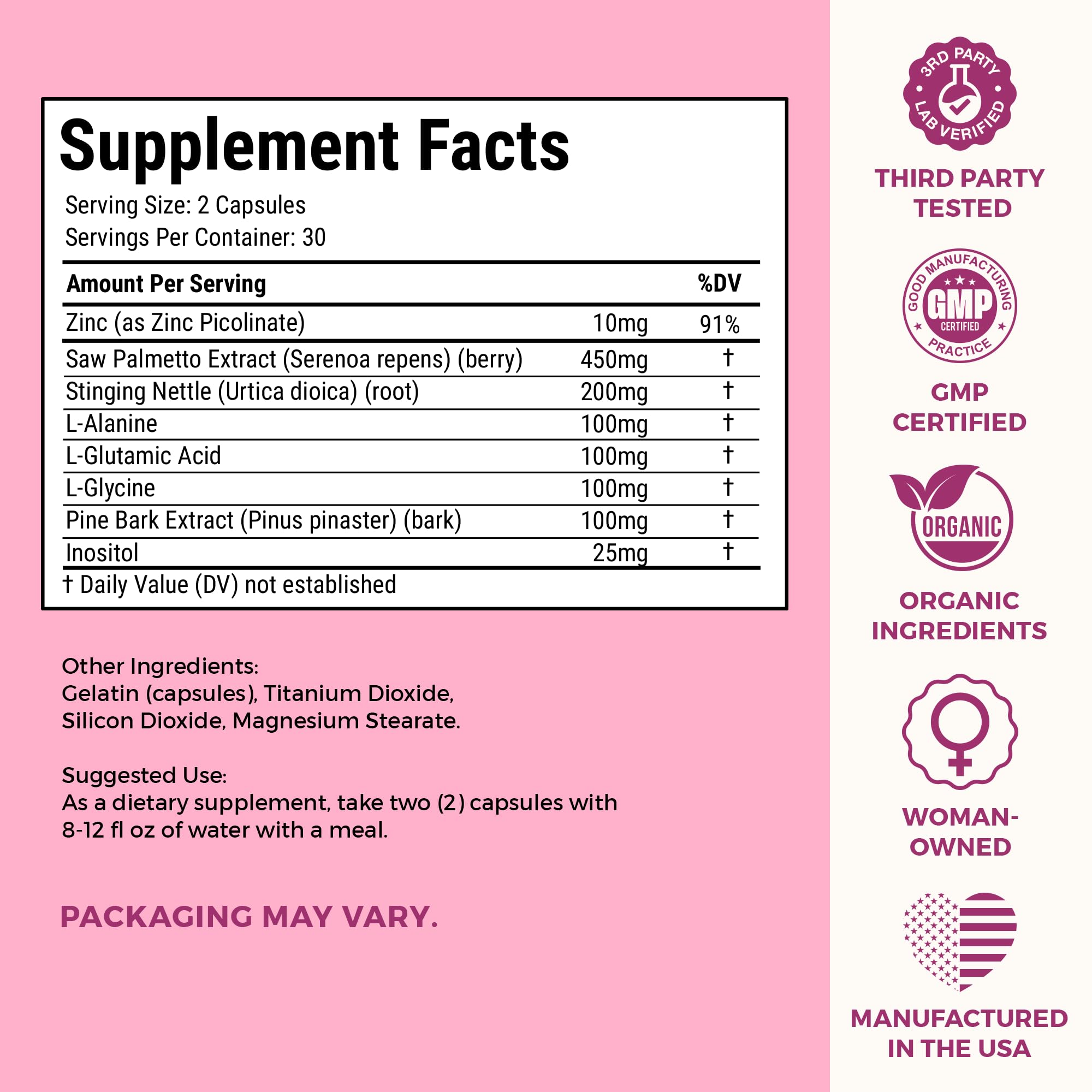 AndroBlocker 8-in-1 Women Supplement with Inositol & Zinc, 60 Capsules — Amazon image 7