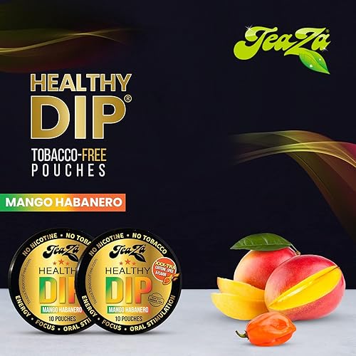 Vista 123 de Teaza Bolsas energéticas, sin tabaco, sin nicotina, sin humo, alternativa al tabaco y inmersión energética, alternativa al tabaco para masticar