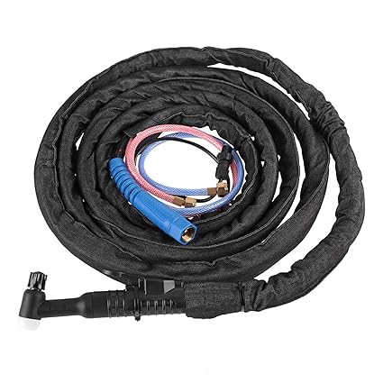 M16 Welding Torch, 4M/8M Cable WP18 Tig Agon Arc Welding Torch Set Water Cooled Nut Connector handskit soldering Water Cooled Tig Torch(4m)