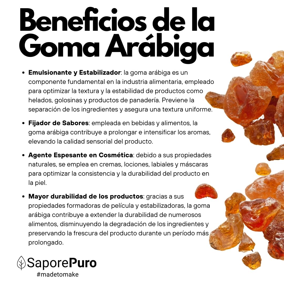 Saporepuro Goma arabiga en polvo 1 kg