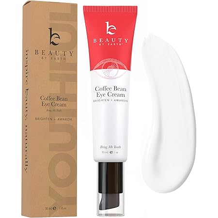 Coffee Bean Under Eye Cream for Dark Circles and Puffiness - Caffeine Eye Cream Puffy Eye Treatment Products for Women, Hydrating Eye Wrinkle Cream & Eye Depuffer for Under Eye Bags, Use Day & Night