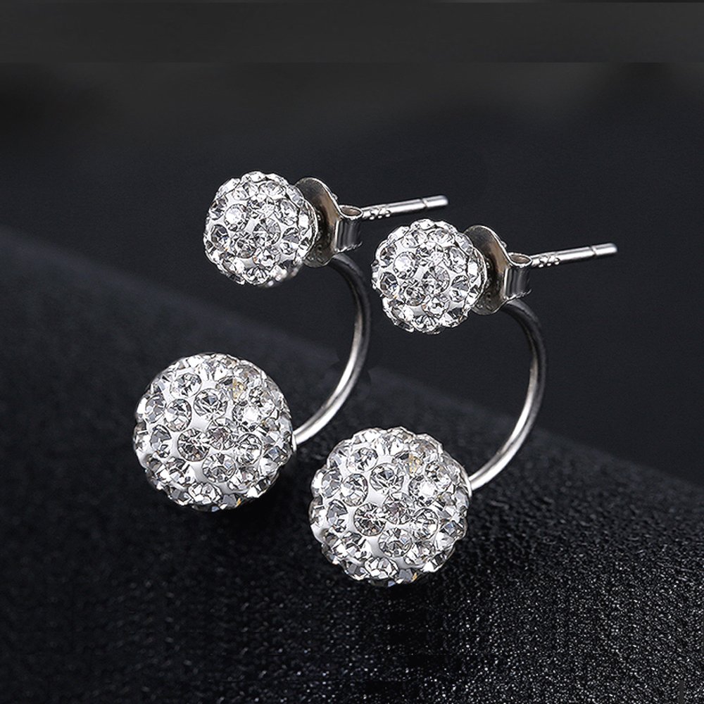 Johanson Damen Schmuckset *Nicole* in Silber I Halskette mit Anhänger & Ohrringen aus 925 Sterling Silber I Armband rhodiniert I Mit weißen Kristallen besetzt inkl. Geschenkbox