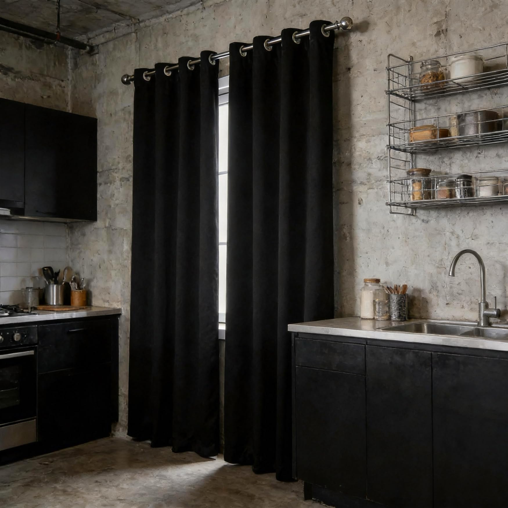 Rideaux opaques contre le froid et la lumière pour un salon confortable