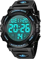 Relógio digital masculino, esportivo, militar, à prova d'água, cronógrafo, ao ar livre, com luz traseira de LED/alarme/data