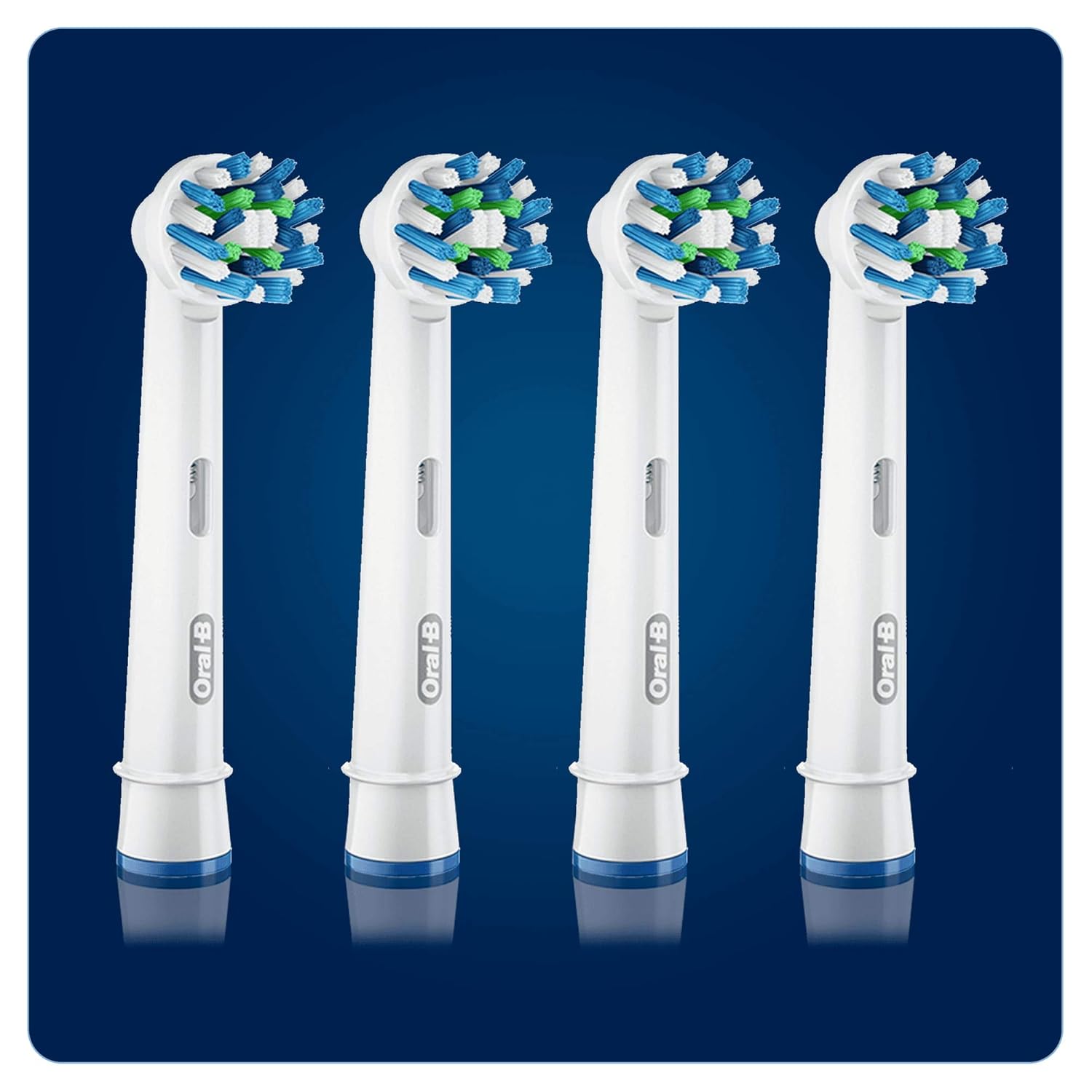 Oral-B Cross Action Electric Toothbrush Replacement Brush Heads Refill, 4 Count : Health & Household