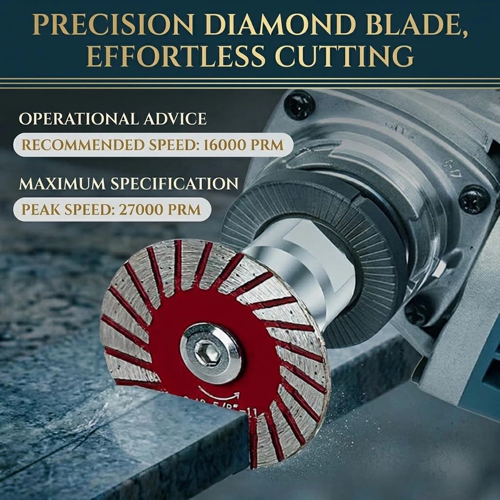 1.57" Professional Mini Diamond Saw Blades Set (5 Set), Precision Cutting Disc for Angle Grinder, Stone, Concrete, Tile, Marble, Granite, Masonry, Rock, Porcelain, Dry Wet Carving & Engraving (5)