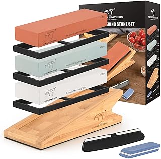 Sponsored Ad - Sharpening Stone, NANFANG BROTHERS Professional Whetstone knife Sharpening kit, Grit 1000 3000/6000 Whetsto...