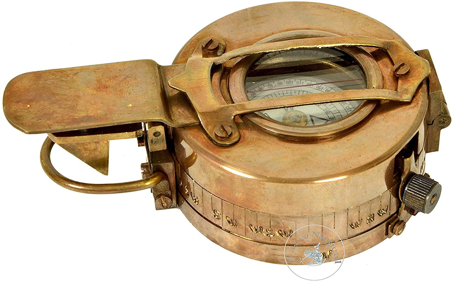 Vintage Compass Militar Navegación Marina Armada Dispositivos Bolsillo Navegación Nautica Instrumento